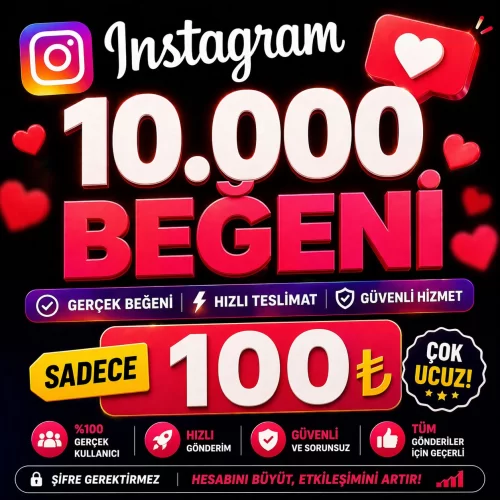 Instagram 10.000 beğeni